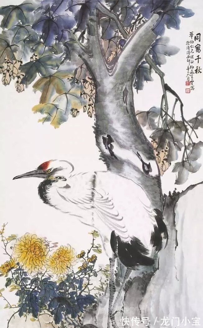 花鸟画$他46岁离去，上世纪二十年代名振京华，与齐白石同为一线花鸟画家