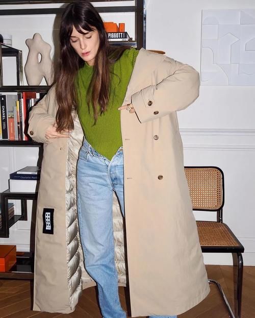 刘雯的“风衣＋毛衣”火了，时髦气质又高级，不学可惜