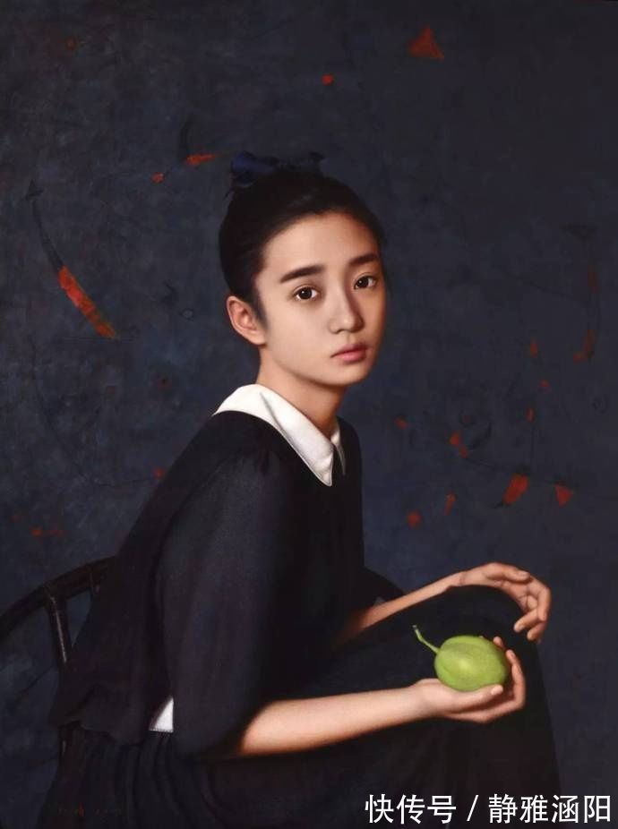 人体!油画协会主席杨飞云弟子岳小清人体油画中的青春期女孩