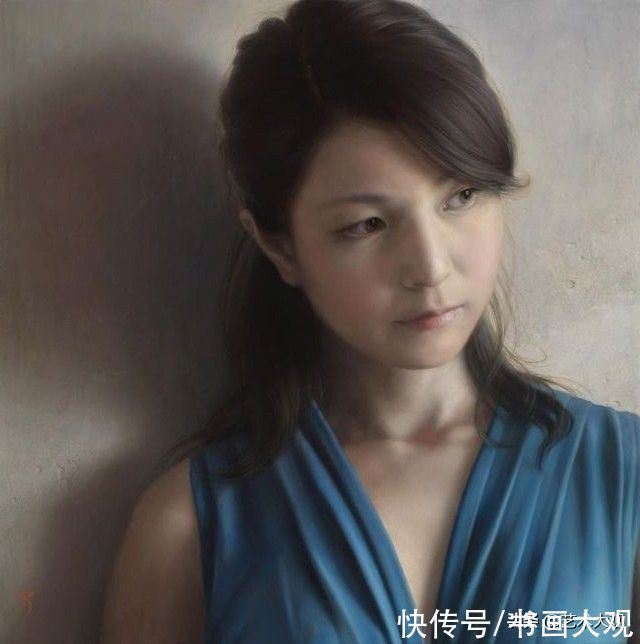 李贵君#日本现代女性肖像绘画——新生代具象画家塩谷亮人物油画作品欣赏