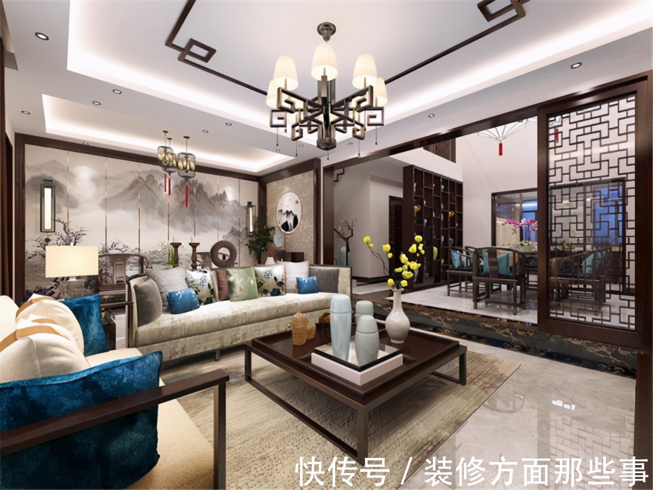 照明|170平米的房这样装修好看100倍,新中式风格惊艳众人!