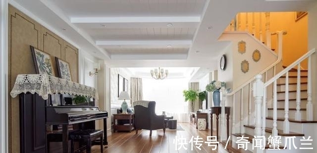 风格|160平米复式,浓郁的美式怀旧风格,大气中饱含着家的温馨