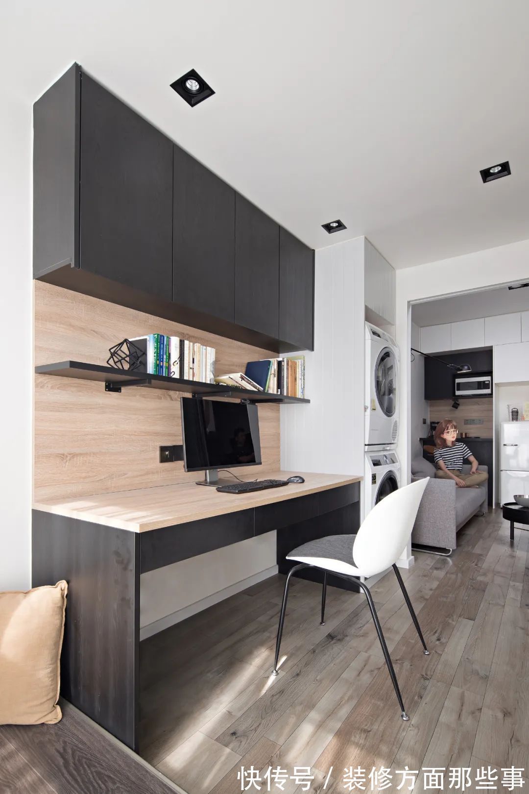 榻榻米床|房子不需要太大,有套这样的45㎡单身公寓,一个人住不要太舒服!