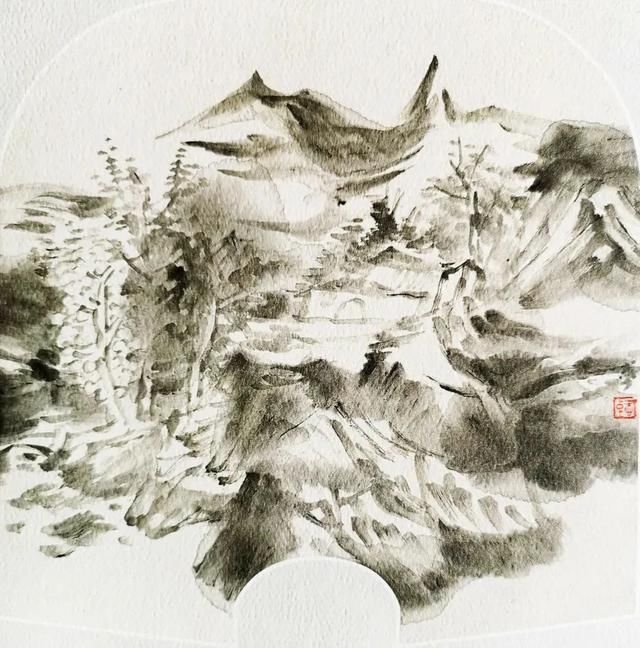 山水画$画家王爱忠国画山水画水墨艺术作品欣赏