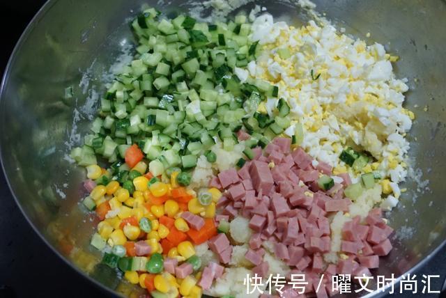 火腿丁|简单快手的营养早餐,10分钟就能搞定,外酥里嫩太好吃了