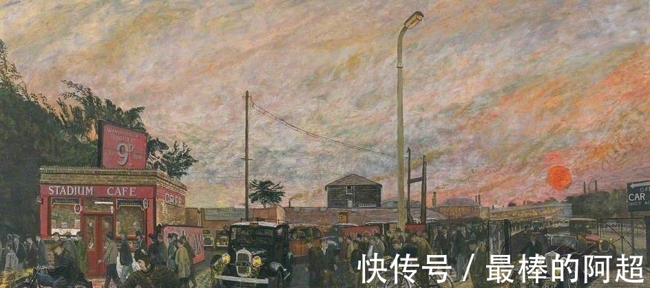 这风景油画个人化明显，画中人物和风景都不是主要的，戏剧性才是