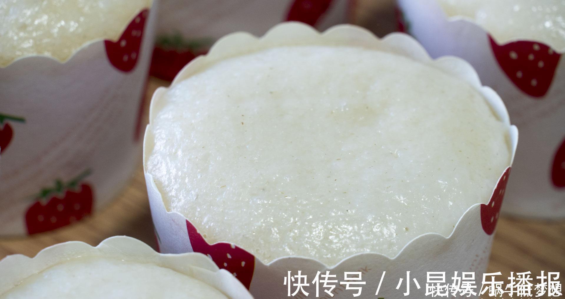 色白q弹|自制米发糕最简单的做法,不揉面,筷子搅一搅,不塌陷,色白Q弹