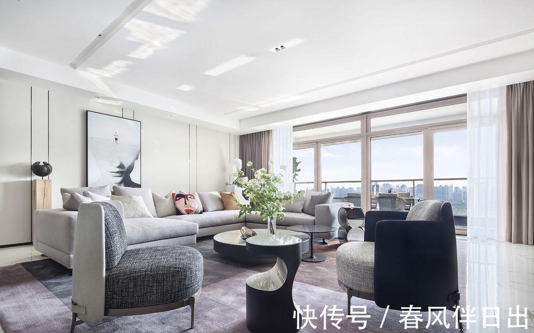 风格|430平方米的大别墅,轻奢时尚风景无限,美景就在身边