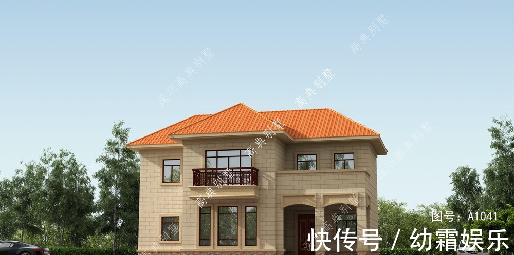 别墅|欧式两层别墅,成本实惠,是值得盖的好房子。