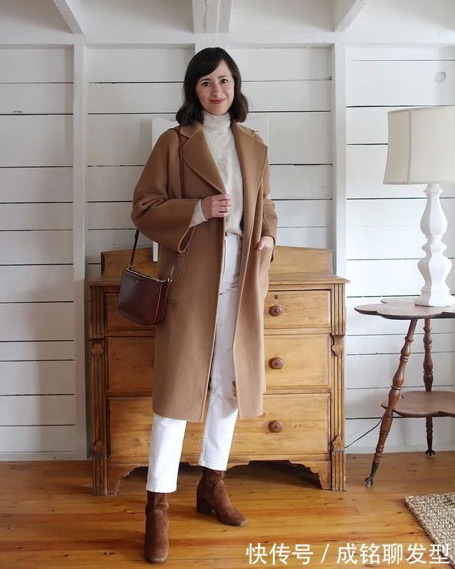 卫衣|知性又气质!大龄博主这几种大衣穿搭法,时尚减龄,适合中年女人