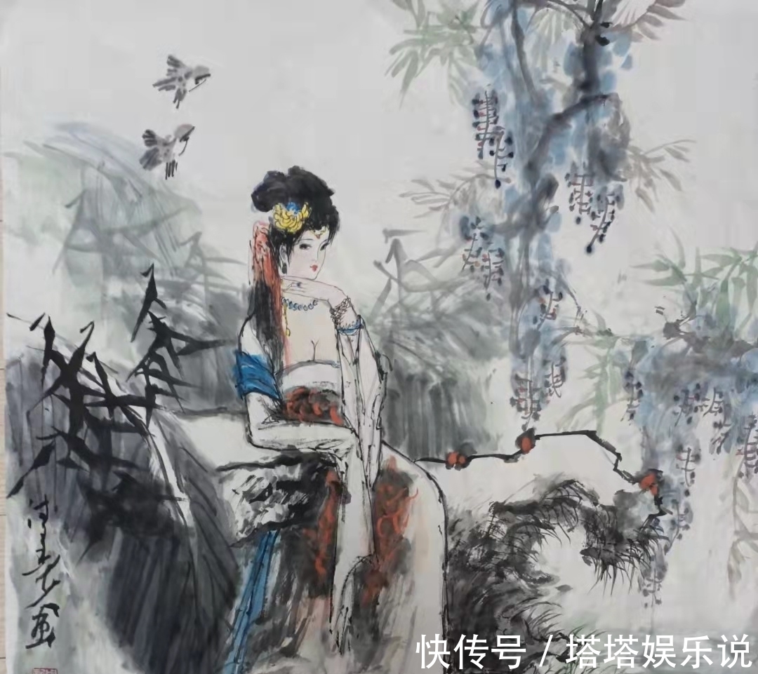 绘画者|周新建的水墨仕女图,筑就了中国传统绘画的新时代