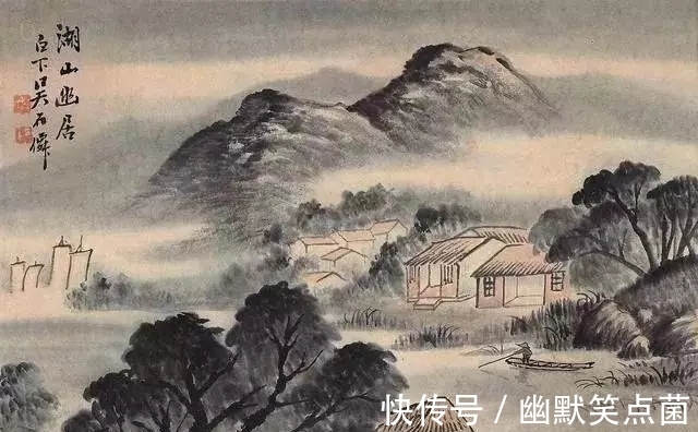烟雨蒙蒙$海派山水画大家|吴石仙的烟雨蒙蒙