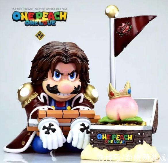 f超级马里奥×海贼王联动手办 水管工化身传奇海盗