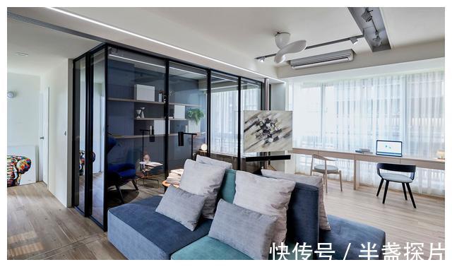 木调|充满欢声笑语的亲子之家!110㎡,时尚灰蓝调北欧风,超惊艳!