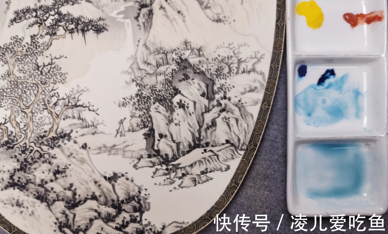 小品！山水小品高清步骤图 技法详解