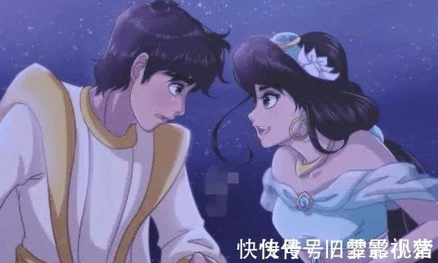 艾洛|当迪士尼的情侣变成日漫画风,美人鱼楚楚动人,大家最喜欢哪对