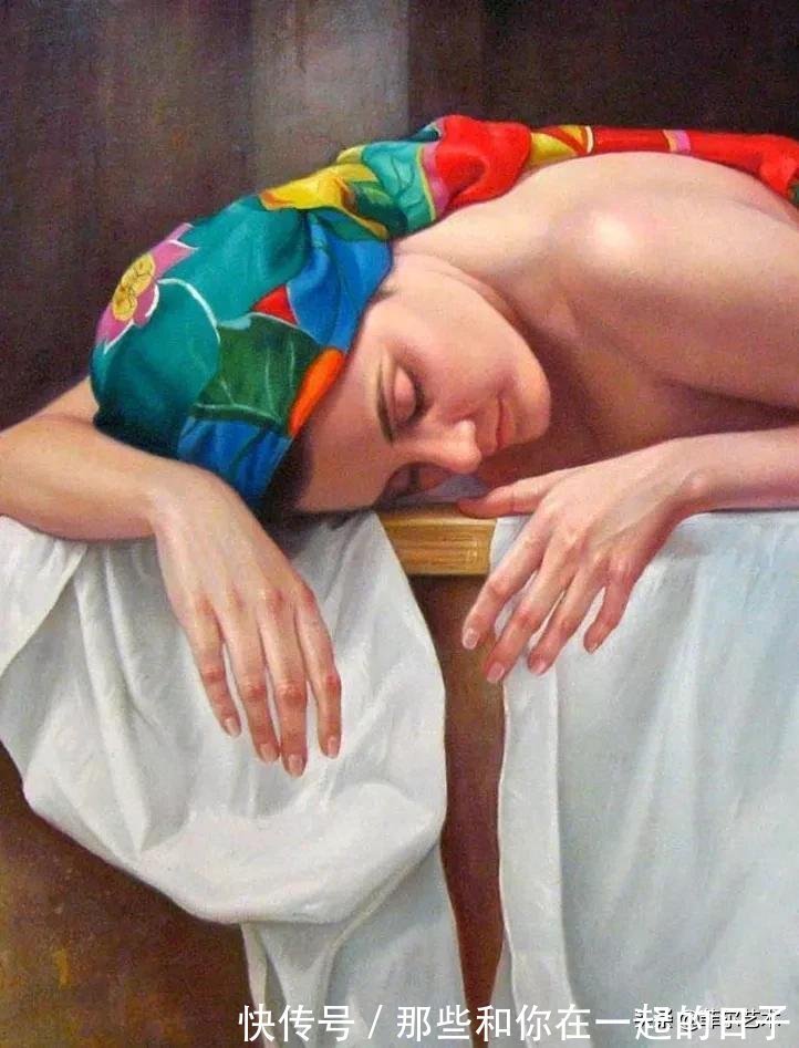 萨默尔$女画家索莱达·费尔南德斯画笔下的女子人物沉稳自然，美丽优雅