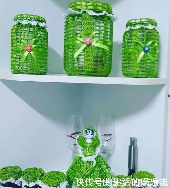 给普通的废旧玻璃瓶穿件衣服，颜值翻番！DIY变废为宝手工制作！