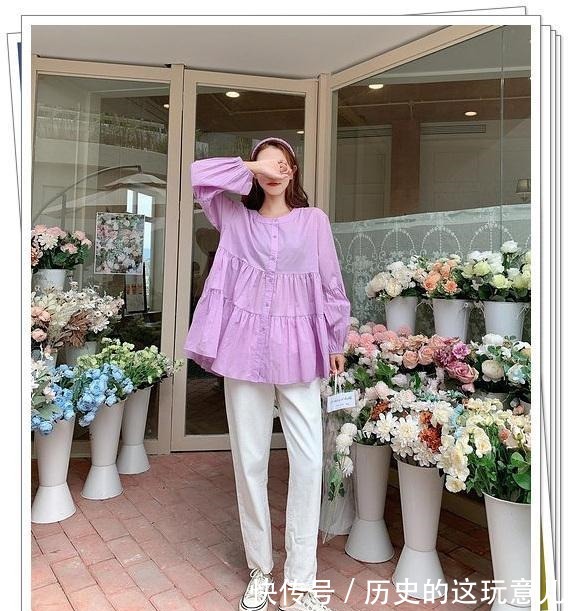 棕色 紫色上衣现在也很时髦,轻松完成秋季的优雅穿搭!