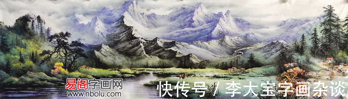 赏析@周国民山水画赏析:烟云变幻 墨彩交辉