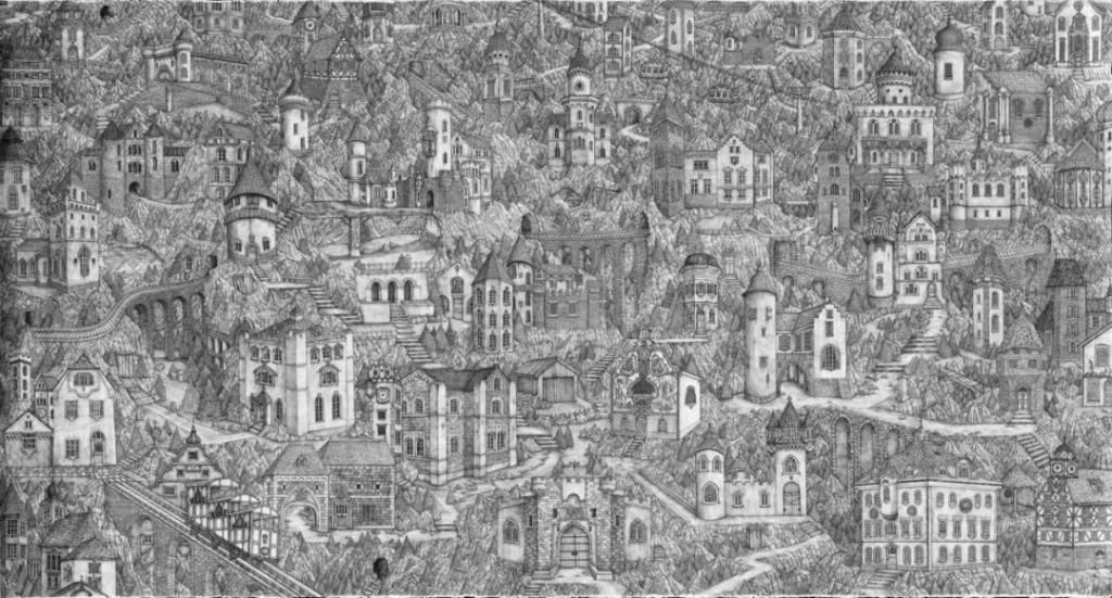 艺术学院|一幅画用掉上百支笔,看到最后成果这么震撼,也就不觉得心疼了