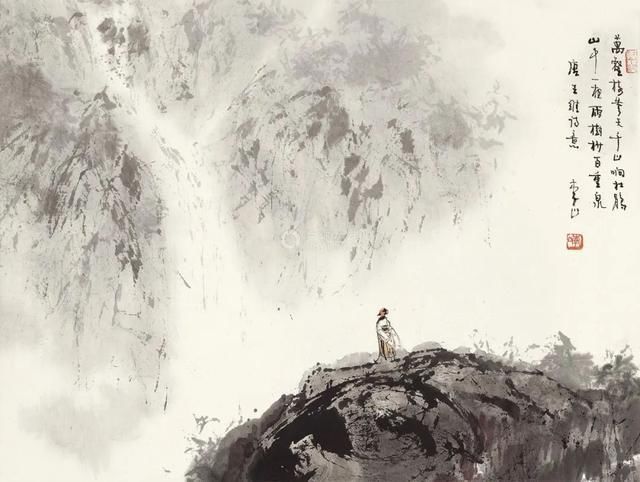 望庐山瀑布@苏轼最有哲理的一首诗,入选小学课本,百读不厌