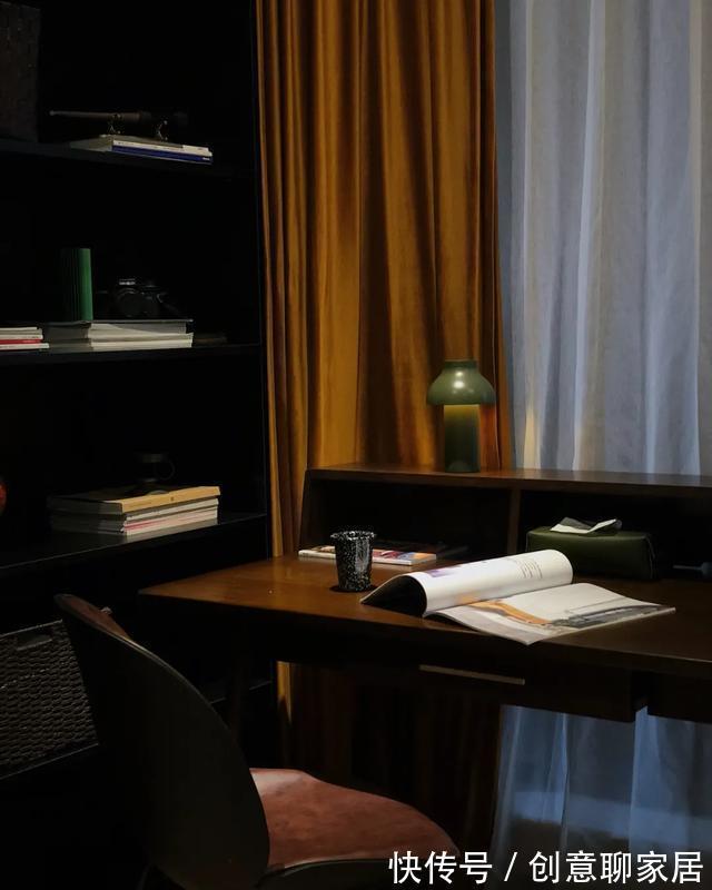 墨绿色|打造的100㎡甜蜜婚房：折叠窗+复古墨绿色，高级有质感