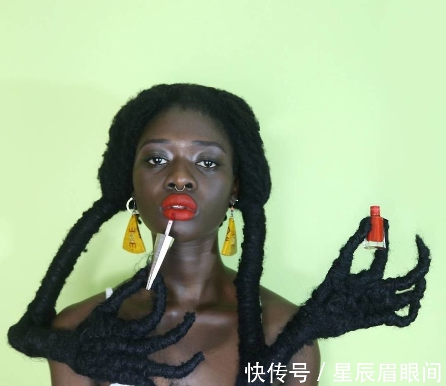头发|非洲妹纸用头发表达思维,她的头发造型让人眼花缭乱