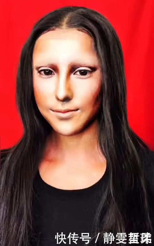 男生|男生也能仿妆“蒙娜丽莎”,开始是无眉大侠,最后有点像