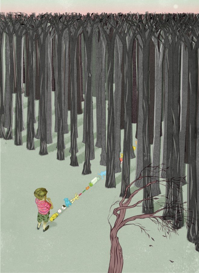 纽约视觉艺术学院#著名插画师马科斯的作品,好迷人!