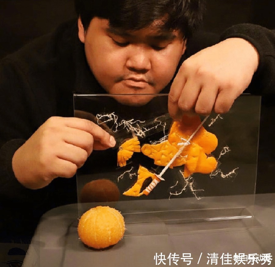 想象力|泰国小哥用“橘子皮”cos我妻善逸,这想象力绝了!