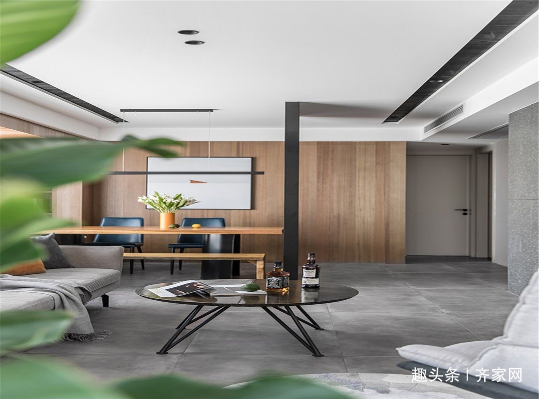 现代|89平两房现代,休闲书房,客厅,餐厅连成一体的扩容空间感!