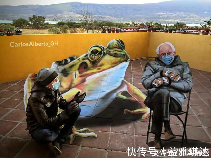 街头艺术|墨西哥版“神笔马良”!考古学家变3D画家,这些街头涂鸦帅爆了