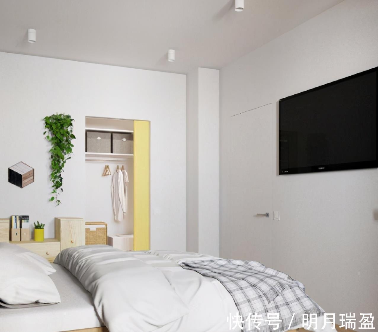 实木|她的50㎡北欧日式混搭风一室，开放式布局真敞亮，小家太温暖了！