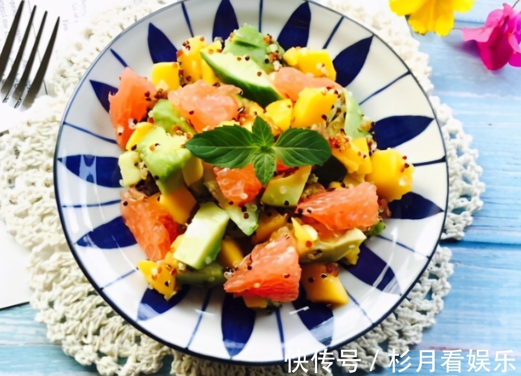 牛油果|健身减脂期吃什么牛油果三色藜麦沙拉，好吃又不胖