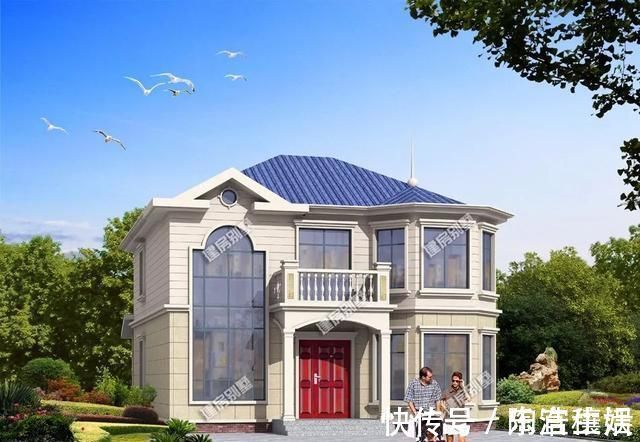 观景|像小城堡的农村二层别墅,带挑空客厅设计,造型大气采光好