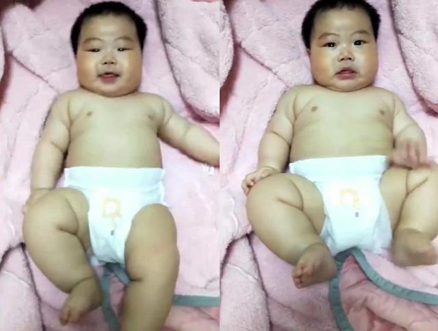 80后|5月大宝宝长得像80后,被称“最成熟宝宝”,网友:这大脸像P的