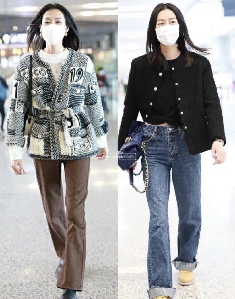 大表姐刘雯近日秋冬街拍私服, 穿搭时尚超有品味, 超模表现力瞩目