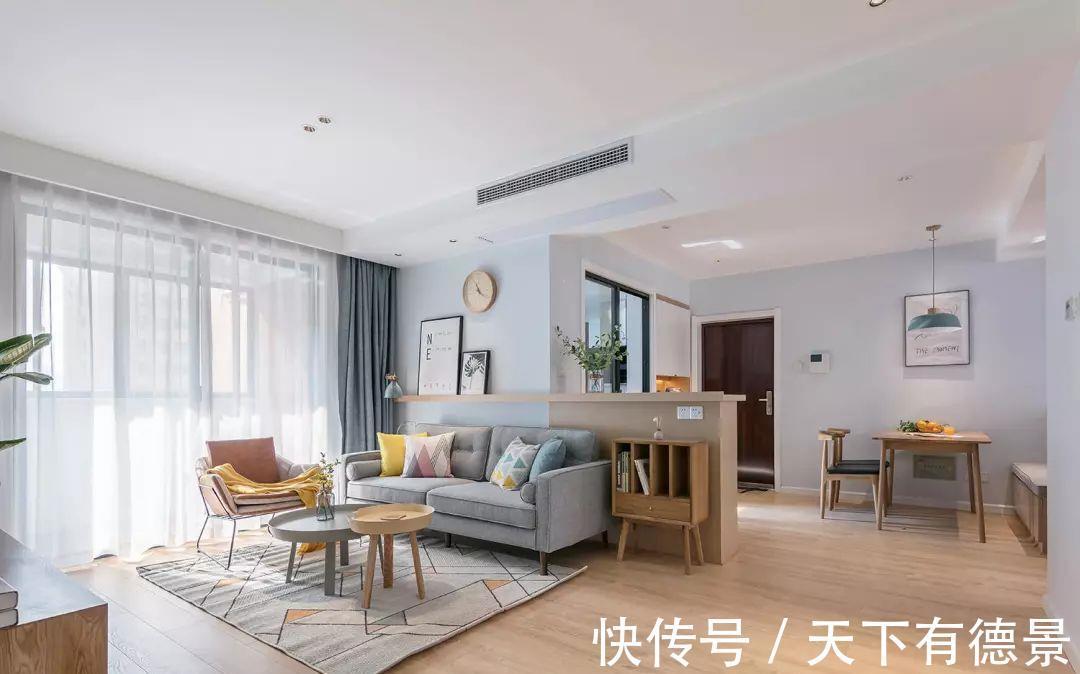 客餐厅|买了横厅户型,沙发不好摆?参考这些方案设计,保证让你眼前一亮
