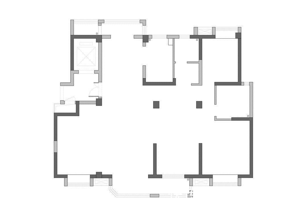 储物空间|轻奢四居室,打造业主的私人工作区,满足日常的生活所需