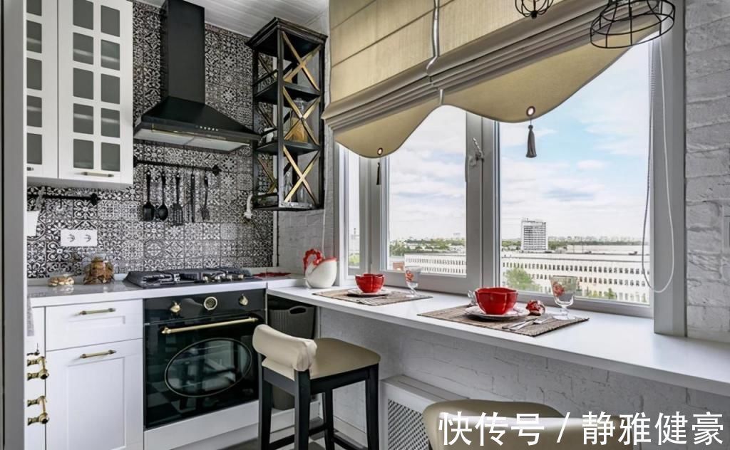 厨房|厨房窗台与灶台连接,餐厨一体、功能叠加,回头我家也这样装