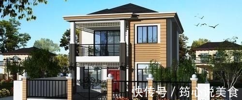 面宽|农村自建二层小别墅,面宽8米多,5室1厅再加个院子,生活美美的