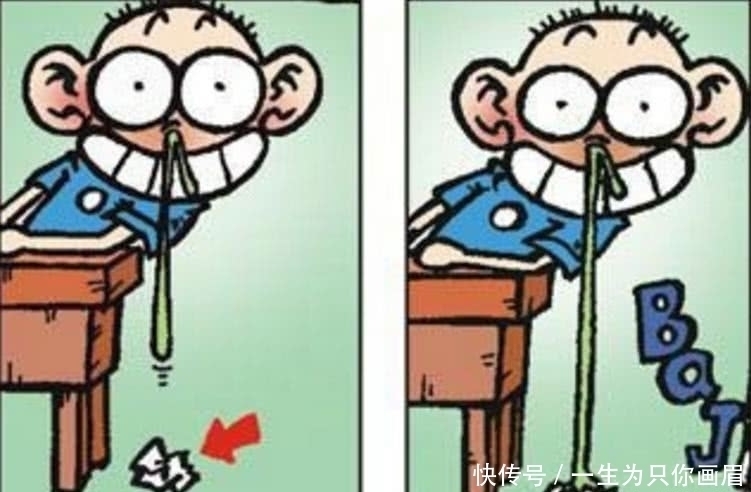 旺财|搞笑：考试旺财扔纸条给呆头，结果呆头猪队友，鼻涕神功太抢戏