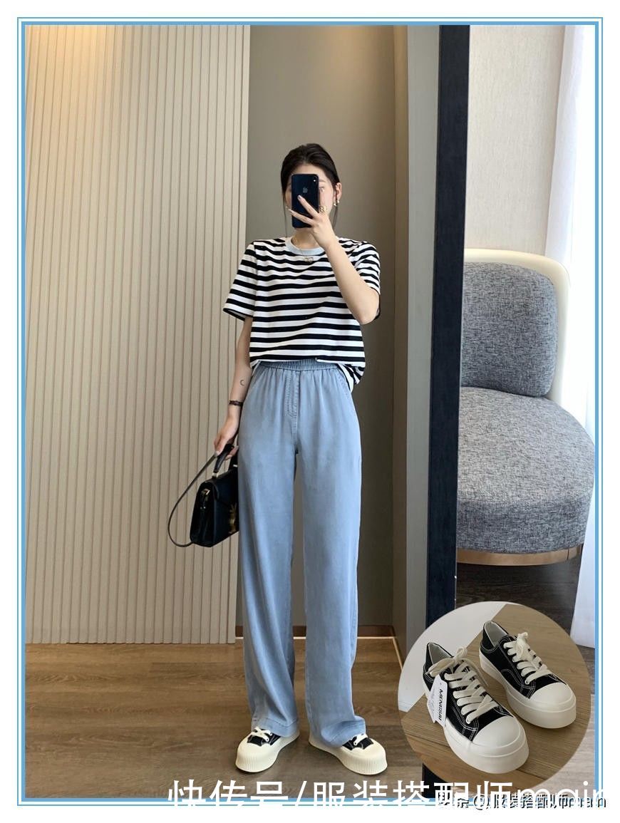 棉麻|今夏必选3条牛仔裤，比短裤凉快比阔腿裤时髦，腿粗胯宽别错过