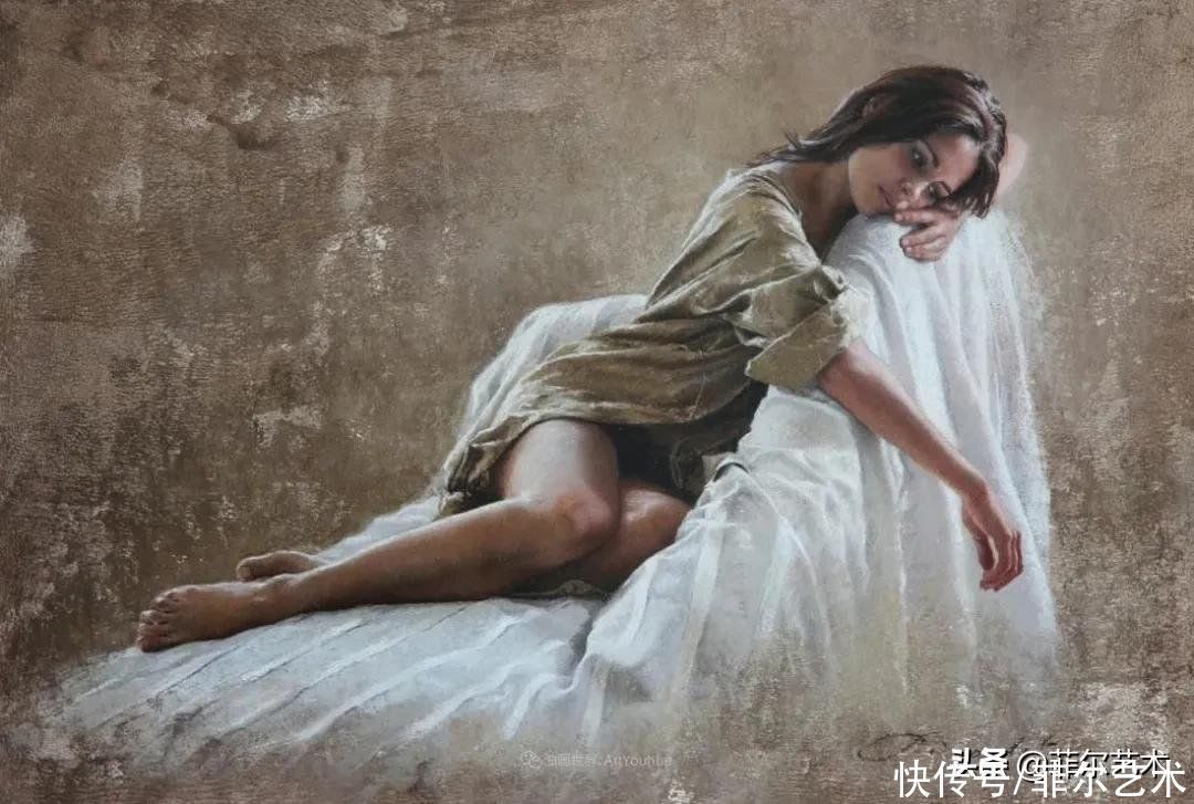 艺术学院$法国女粉彩大师,描绘的女性之美,细腻柔和
