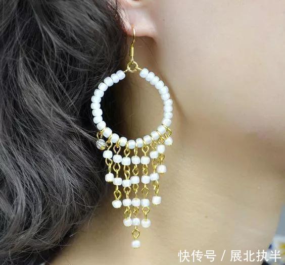铁丝|嫌弃耳环难看,在家拿些珠子,串一串,每天都戴不同风格!附教程