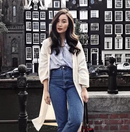 身高158的时尚博主,靠衣品撑起了自信,还能穿出1米7的高妹感