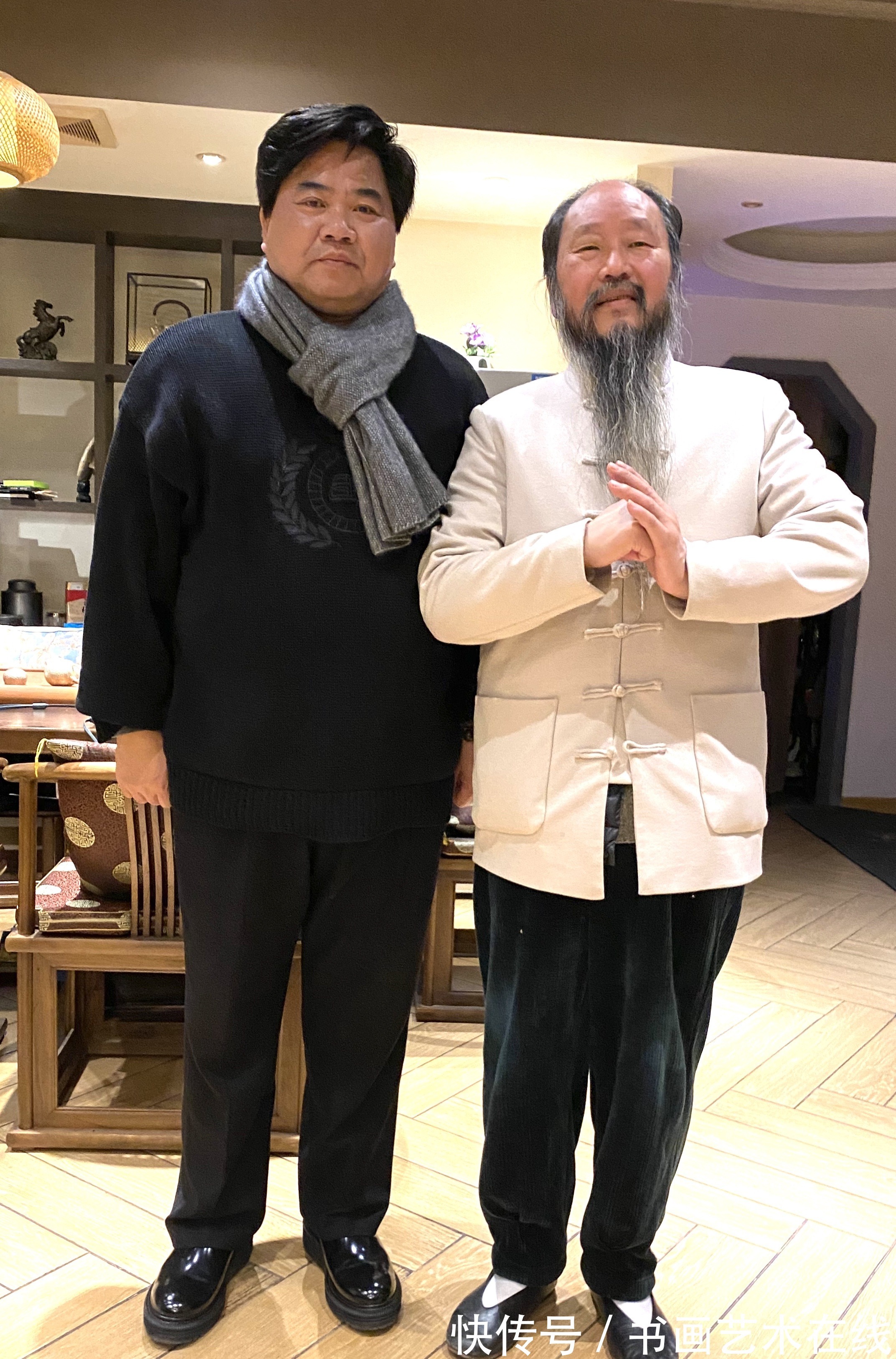 墨画&著名国画大师朱祖国与众多知名好友合影你肯定没见过!