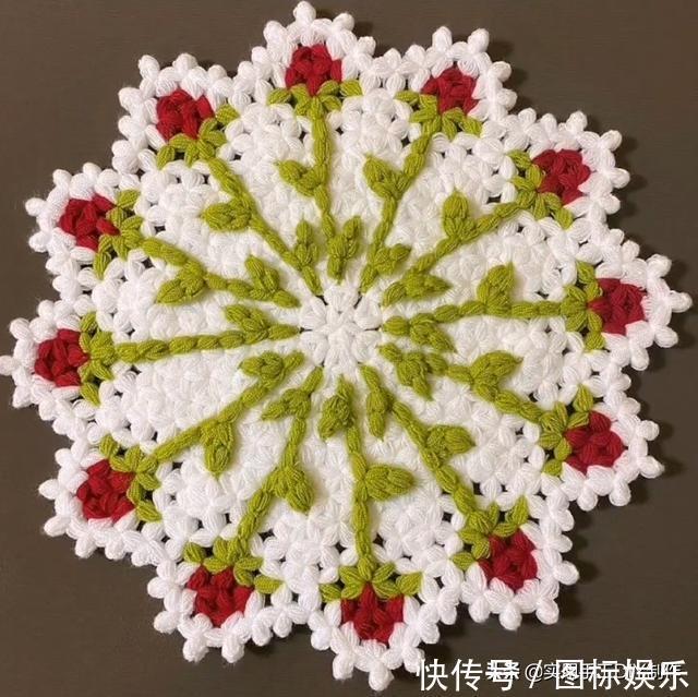 针法@「针织作品」32款只用到一种针法织出来的美垫子,新手留存备用