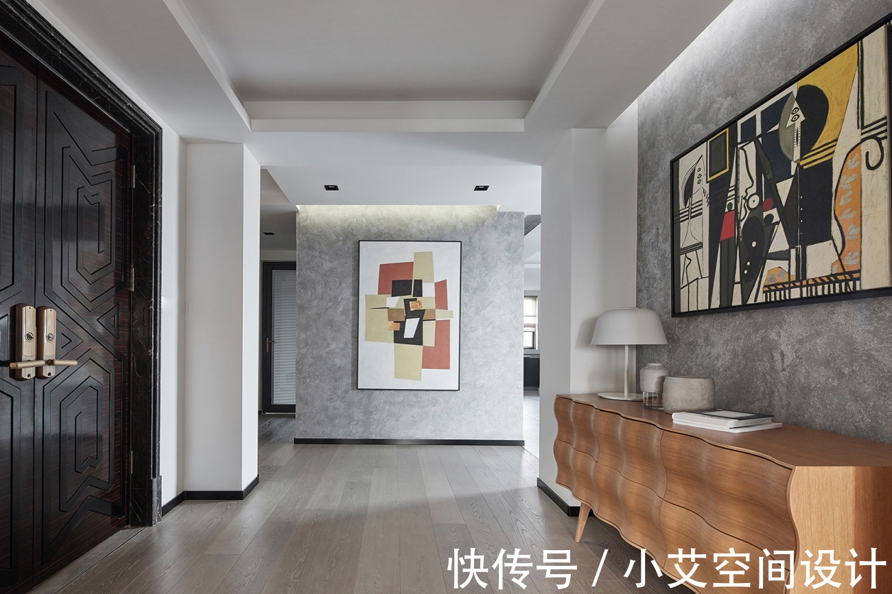 黑白灰|365㎡软装设计,黑白灰练成一首冷峻又炙热的诗!